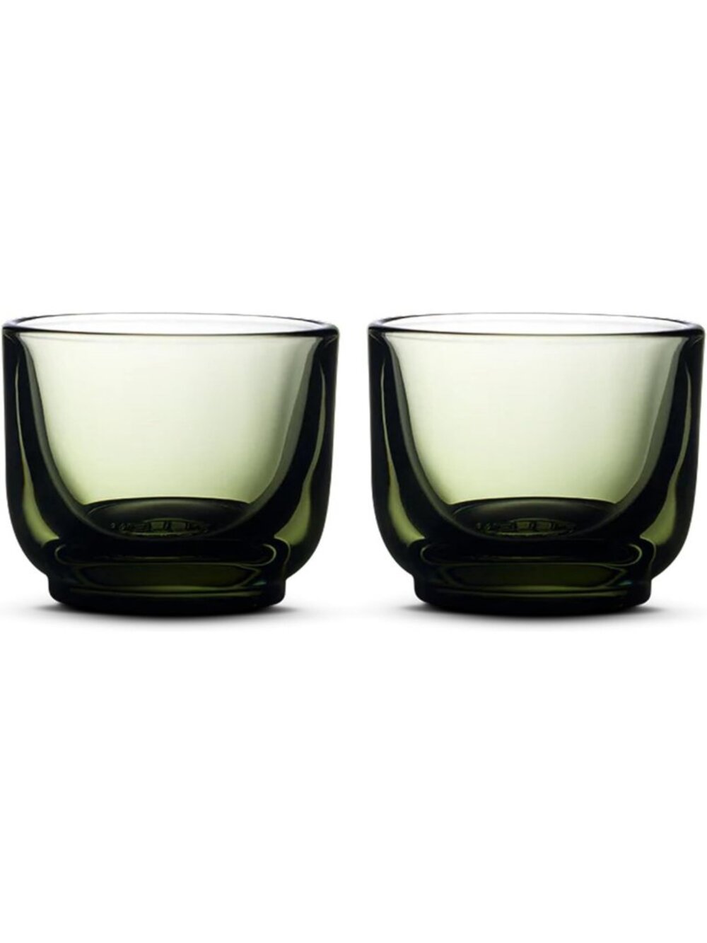 Set of 2 Espresso Shot Glasses 3.5 oz - Weighted Thick Glass for Perfect Shots